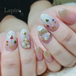 クリスマス 冬ネイル Lapin クリスマス 冬ネイル Lapin