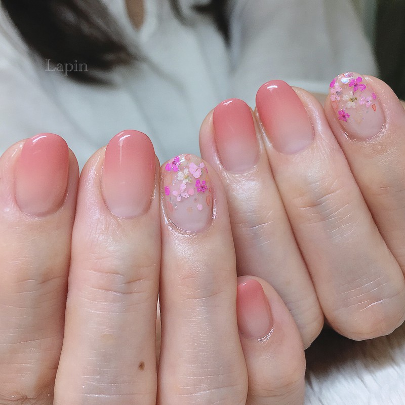 ドライフラワーネイル♬